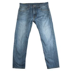 Levi Strauss Size 33X30 Men's Medium Wash 521 Dark Blue Slim Taper Jeans